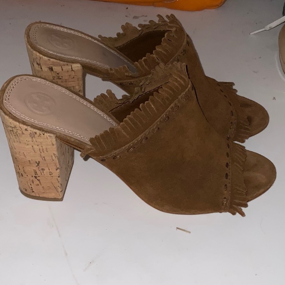 Tory Burch Huntington suede mules